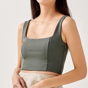 🎉 Host Pick! 🎉 NWT fitted crop corset top Love, Bonito S